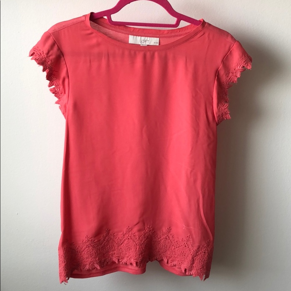 Peach Lace Top